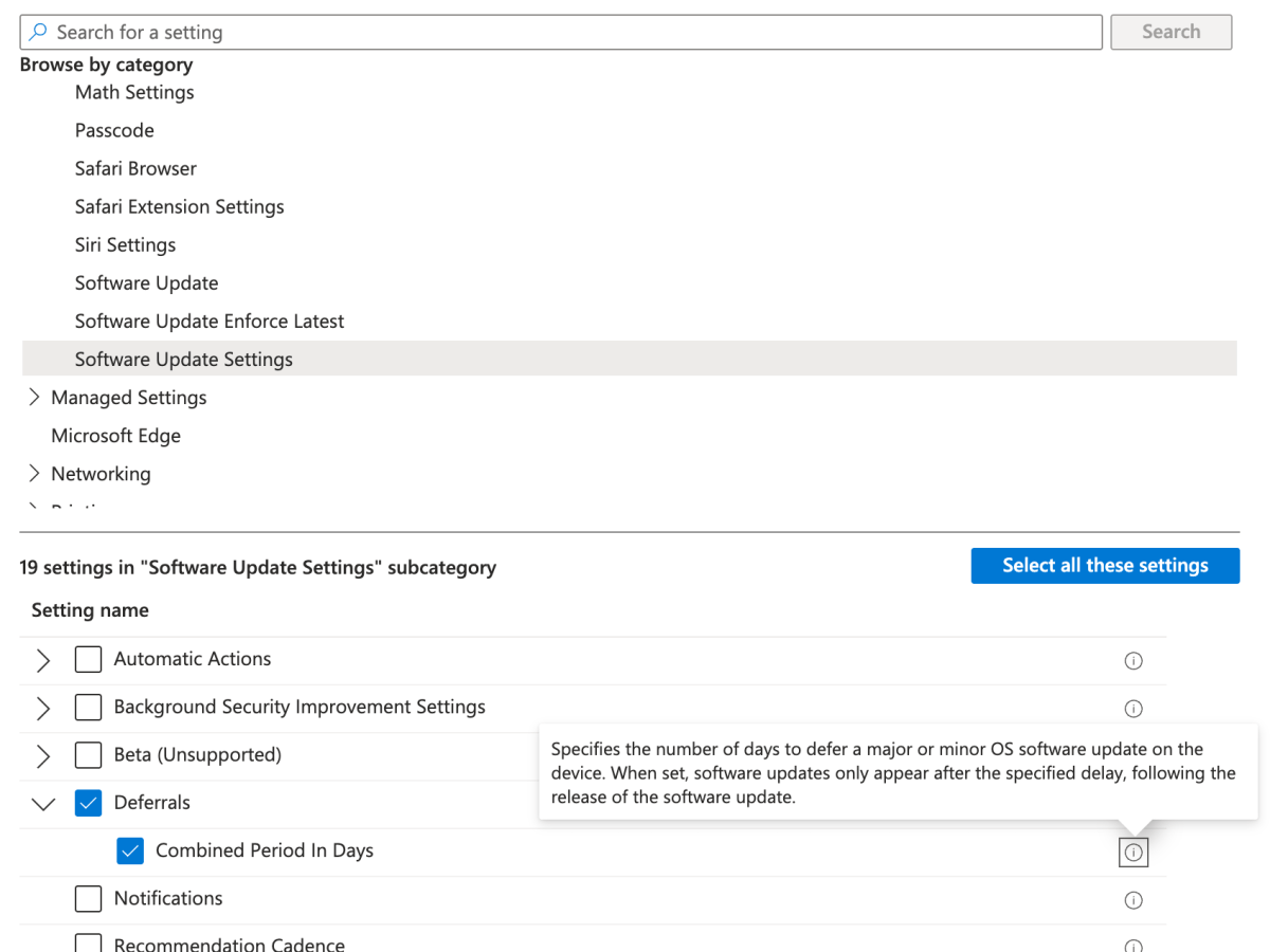 Hide Apple updates with Microsoft Intune DDM policies for iOS and&nbsp;macOS